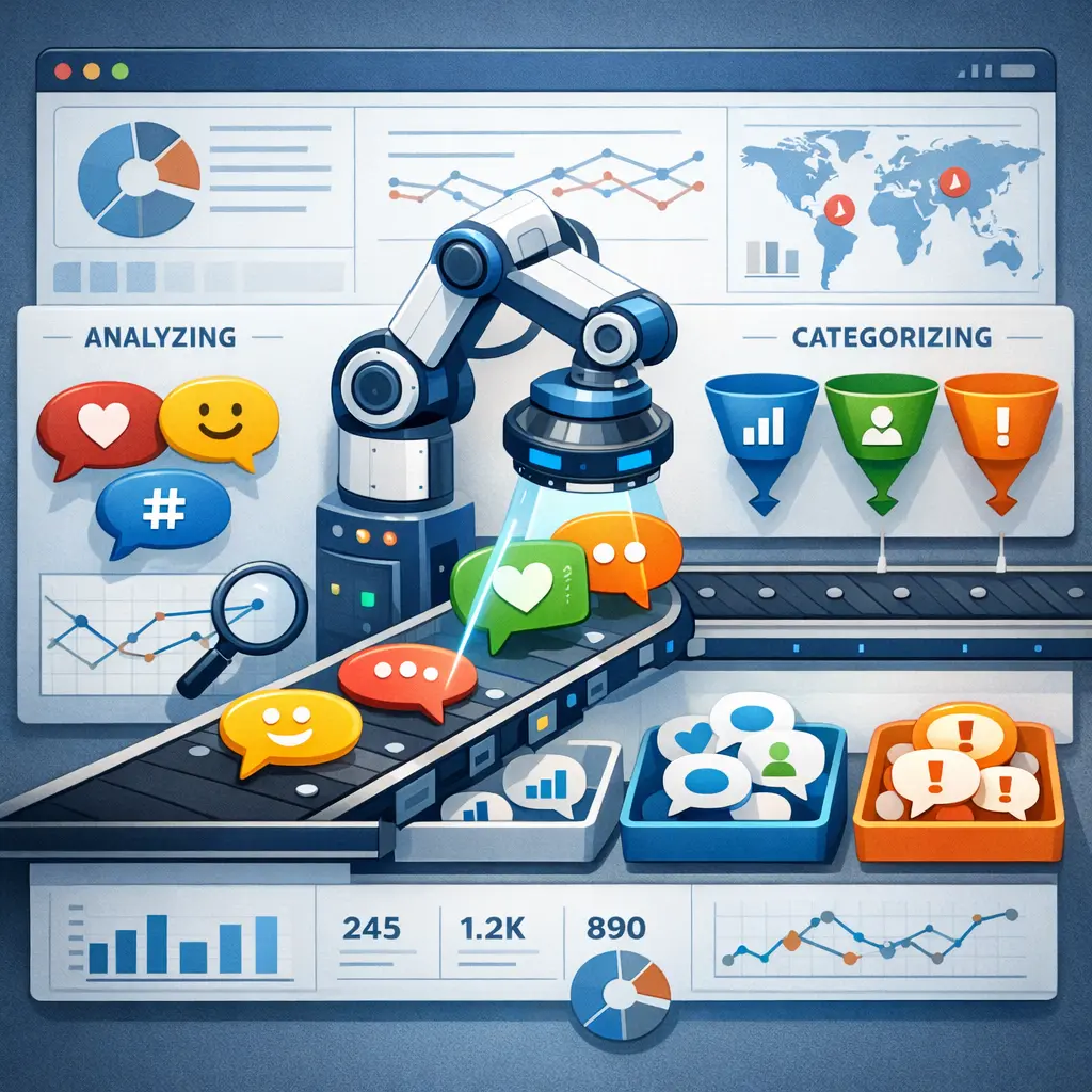 다양한 소셜 말풍선을 자동으로 분석하고 분류하는 스마트 대시보드 시각화