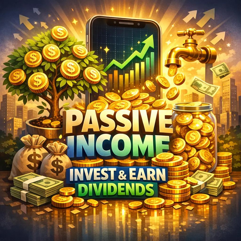 숏폼 영상 속 주요 정보가 강조된 디자인 자막과 스마트폰 배경 일러스트