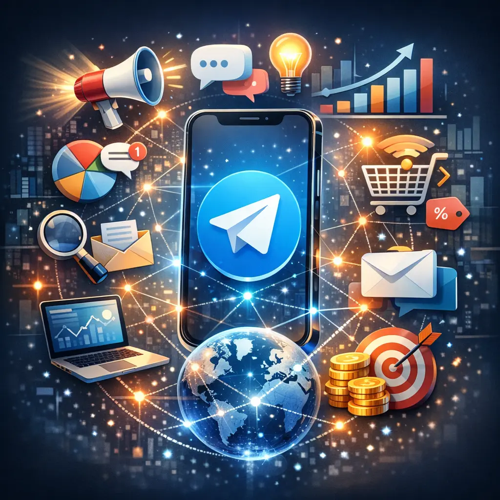 실시간 마케팅 정보가 공유되는 텔레그램 커뮤니티 안내 이미지