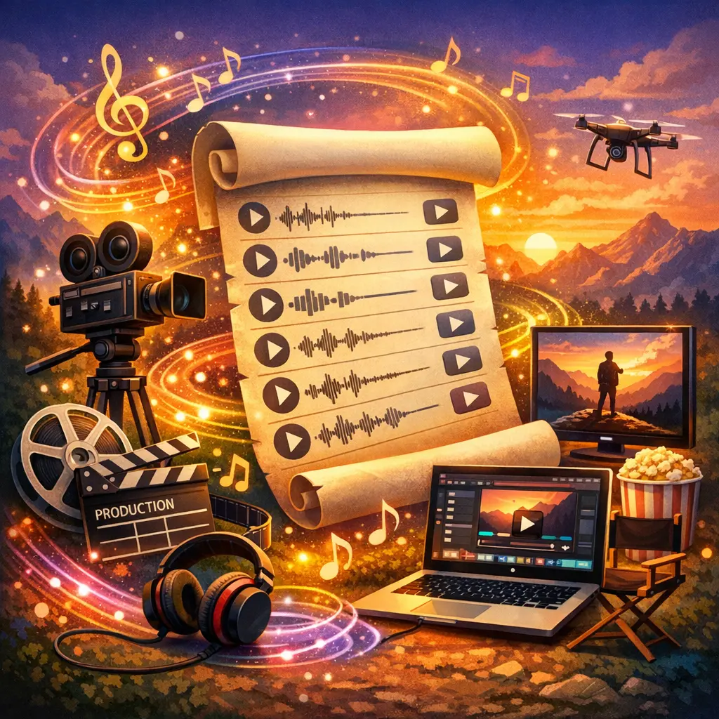 저작권 걱정 없이 영상 콘텐츠의 완성도를 높여주는 다양한 배경음악 리스트 그래픽