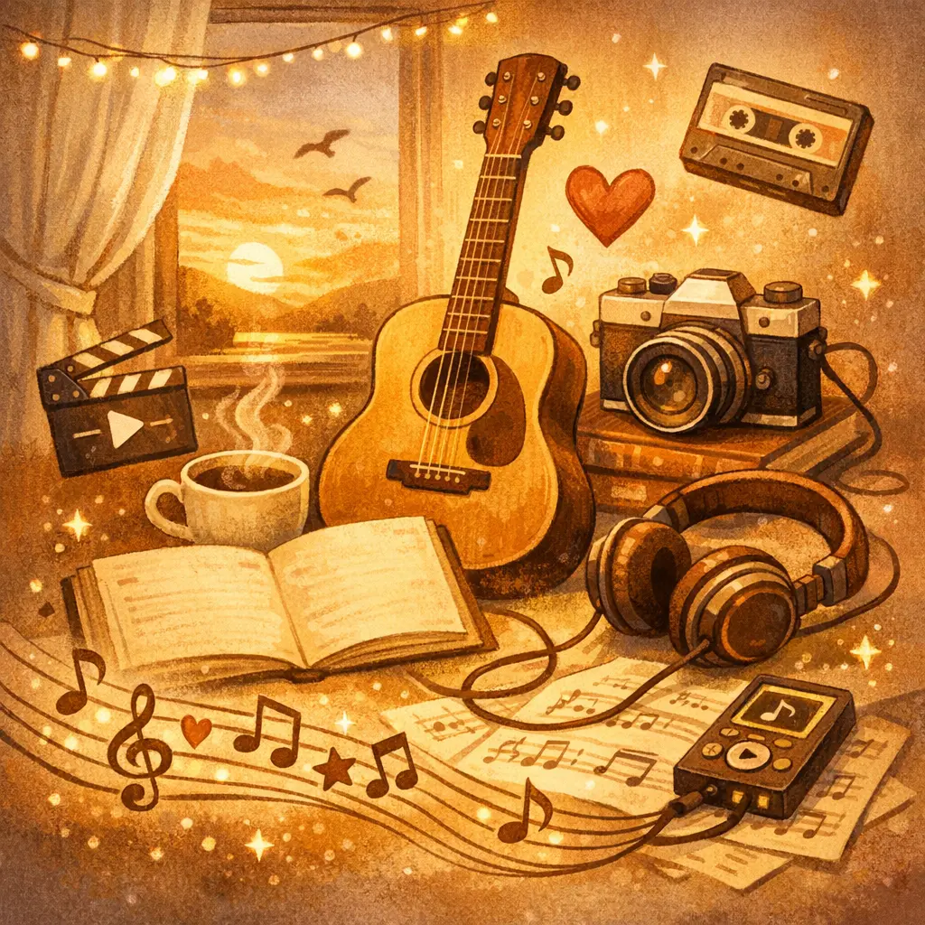 따뜻한 감성 브이로그 분위기를 완성하는 저작권 무료 배경음악 그래픽